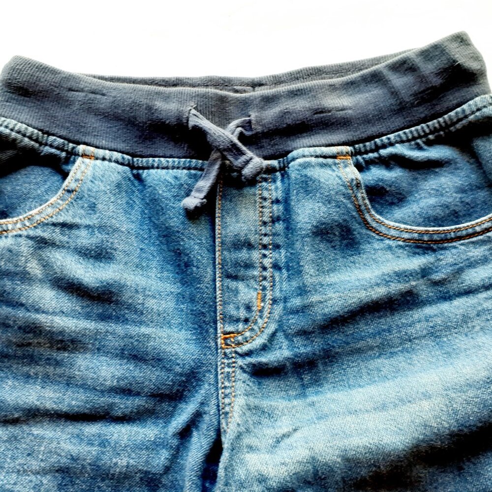 Gymboree Boys Shorts Jean Pull On Denim Elastic Waist 10 - Picture 2 of 8